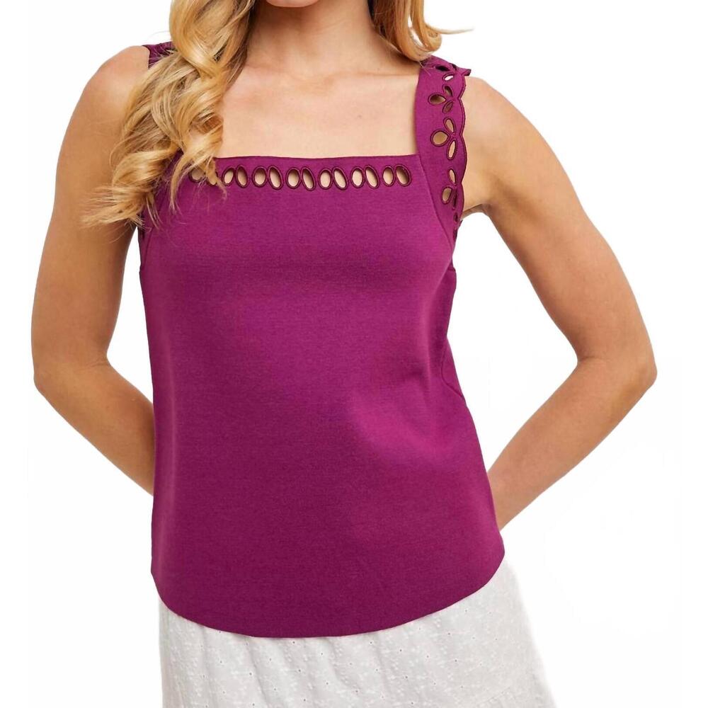 NEW BLUIVY the jamie top in plum